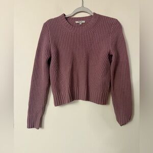 Madewell Women's Dusty Rose Crew Neck Sweater, size S, 100% Merino Wool